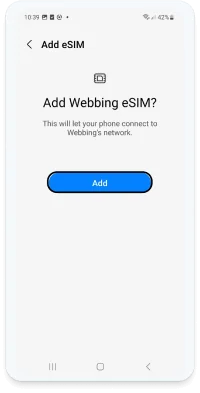 Add digital eSIM